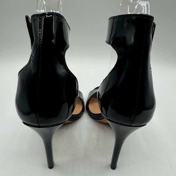 Halston Heritage Black Heels Sandals with Stiletto and Ankle Strap Size 5.5 - Picture 8 of 9